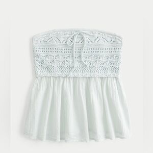 Hollister Babydoll Top in Light Blue